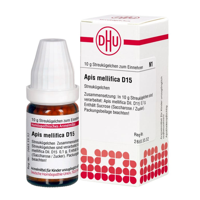 DHU Apis mellifica D15 Streukügelchen, 10 g Globuli
