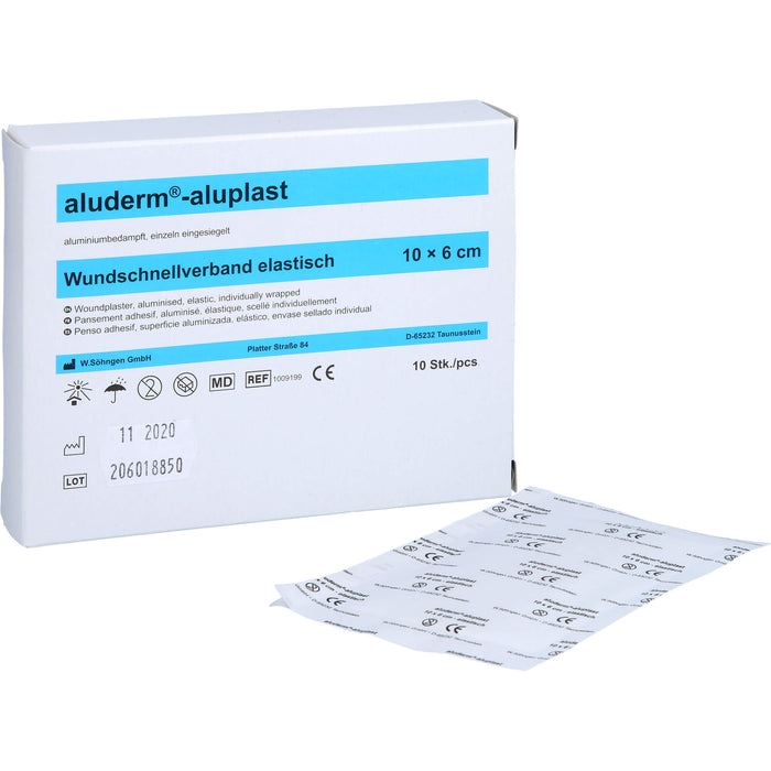 aluderm-aluplast elastisch 1 m x 6 cm Wundauflage, 1 St. Pflaster