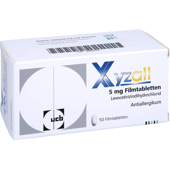 Xyzall 5 mg Eurim Filmtabletten bei Allergien, 50 St. Tabletten