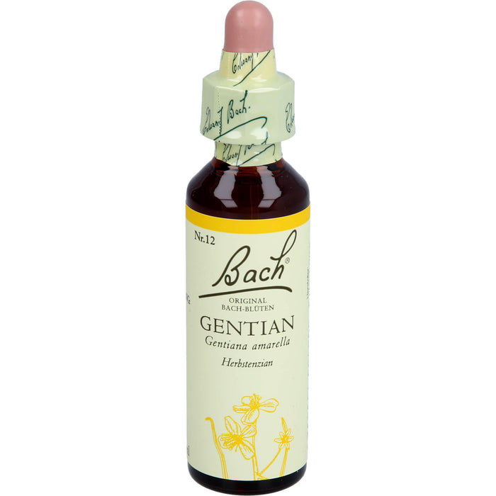 Bach Original Bach-Blüten Nr. 12 Gentian Herbstenzian Tropfen, 20 ml Lösung