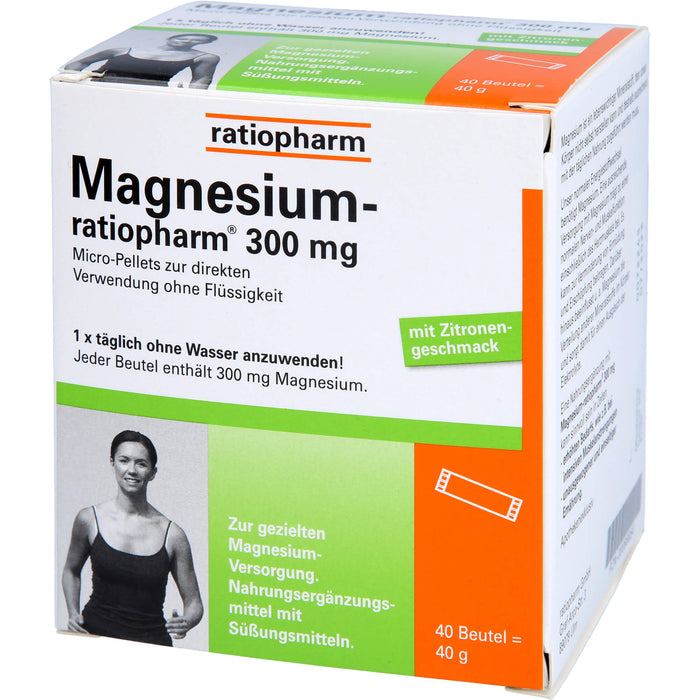 Magnesium-ratiopharm 300 mg Beutel, 40 St. Beutel