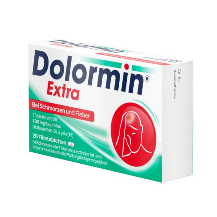 Dolormin extra Filmtabletten bei Schmerzen und Fieber, 20 St. Tabletten