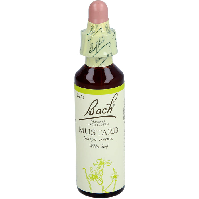 Bach Original Bach-Blüten Nr. 21 Mustard Wilder Senf Tropfen, 20 ml Lösung