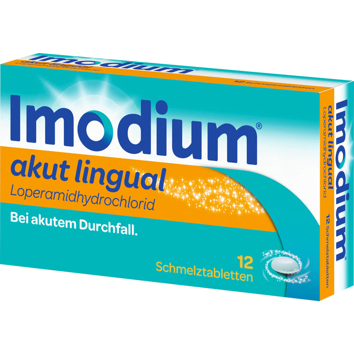 Imodium akut lingual 2 mg Schmelztabletten Reimport EurimPharm, 12 St. Tabletten