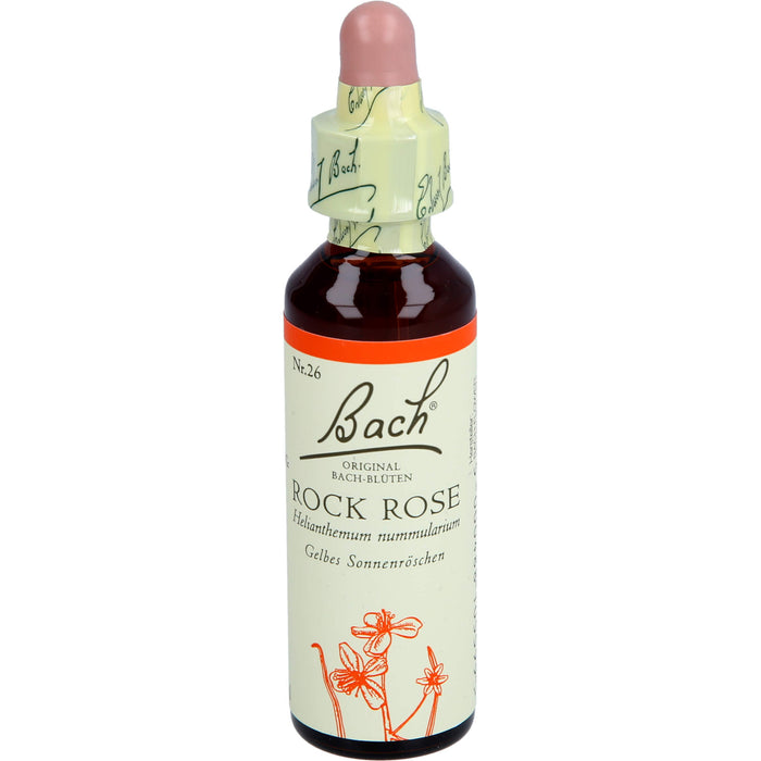 Bach Original Bach-Blüten Nr. 26 Rock Rose Gelbes Sonnenröschen Tropfen, 20 ml Lösung