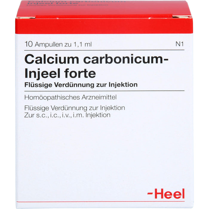 Heel Calcium carbonicum Injeel forte flüssige Verdünnung, 10 St. Ampullen