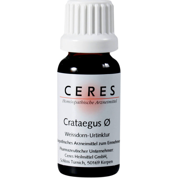 CERES Crataegus ø Urtinktur, 20 ml Solution