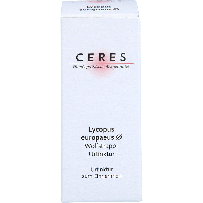 CERES Lycopus europaeus ø Wolfstrapp-Urtinktur, 20 ml Lösung