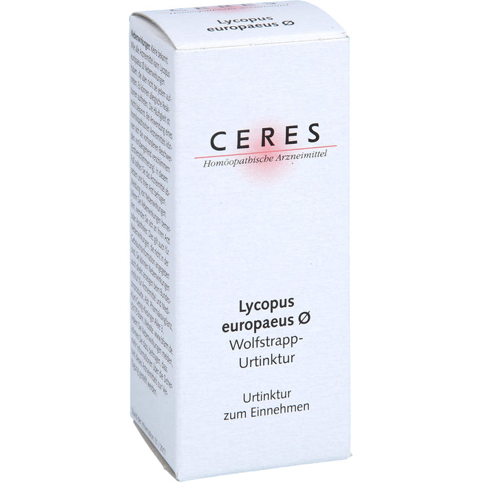 CERES Lycopus europaeus ø Wolfstrapp-Urtinktur, 20 ml Lösung