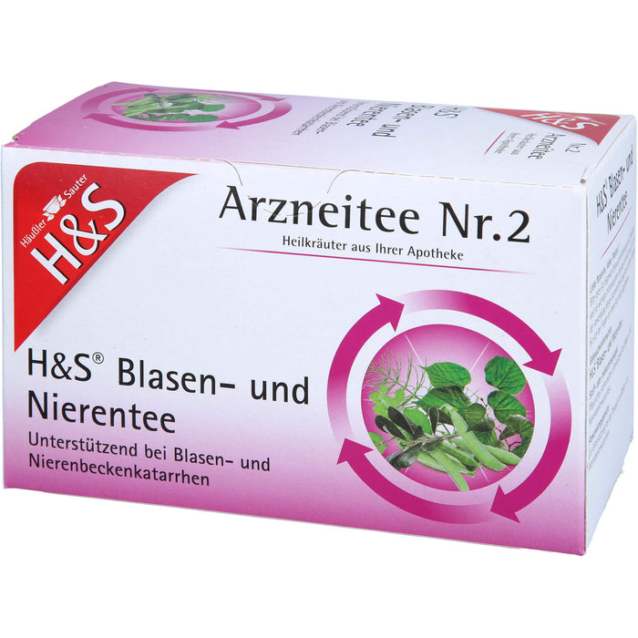 H&S Blasen- und Nierentee Arzneitee Nr. 2, 20 St. Filterbeutel