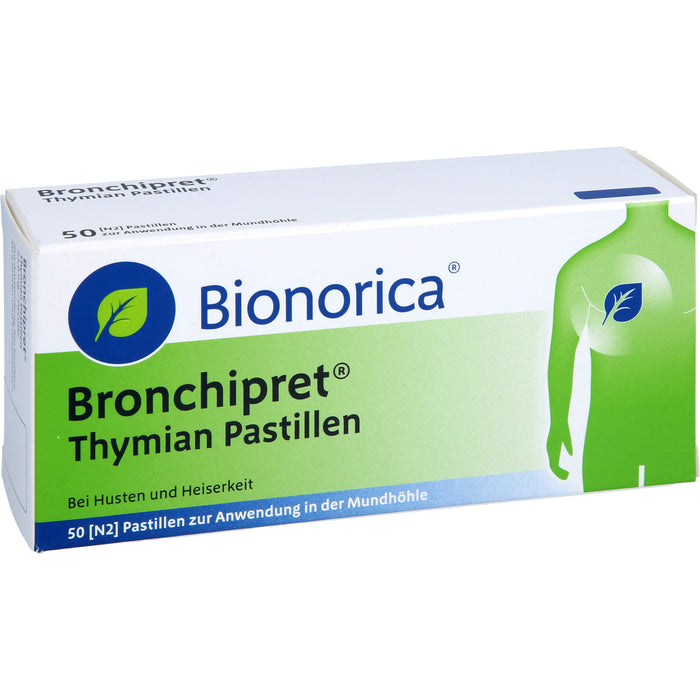 Bronchipret Thymian Pastillen bei Husten und Heiserkeit, 50 pcs. Pastilles