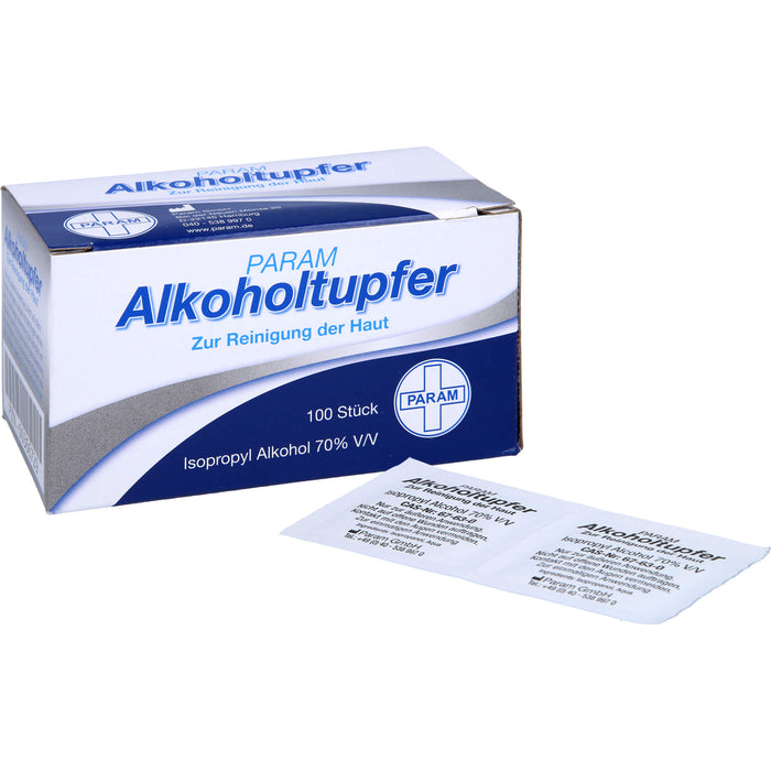 Alkoholtupfer PARAM, 100 St. Tupfer