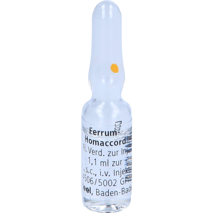 Ferrum-Homaccord Inj.-Lsg., 10 St. Ampullen