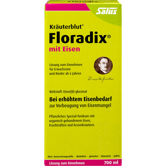 Floradix mit Eisen Lösung, 700 ml Lösung