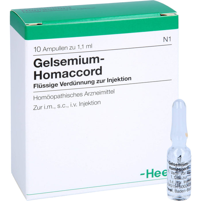 Gelsemium-Homaccord flüssige Verdünnung, 10 St. Ampullen