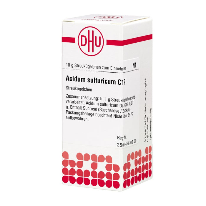 DHU Acidum sulfuricum C12 Streukügelchen, 10 g Globuli