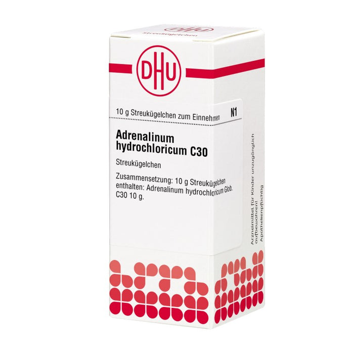 DHU Adrenalinum hydrochloricum C30 Streukügelchen, 10 g Globuli