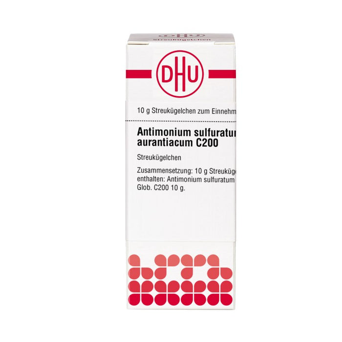DHU Antimonium sulfuratum aurantiacum C200 Streukügelchen, 10 g Globuli