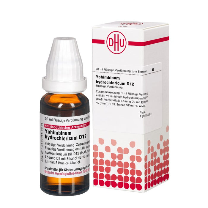 Yohimbinum hydrochloricum D12 DHU Dilution, 20 ml Lösung