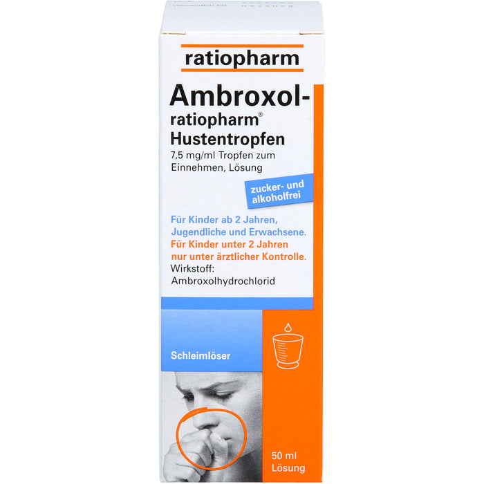 Ambroxol-ratiopharm Hustentropfen, 50 ml Lösung