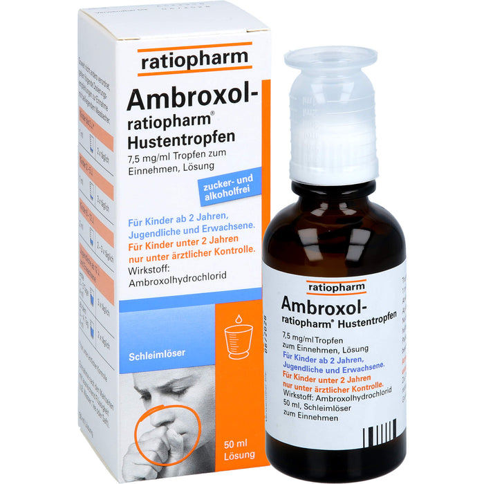 Ambroxol-ratiopharm Hustentropfen, 50 ml Lösung