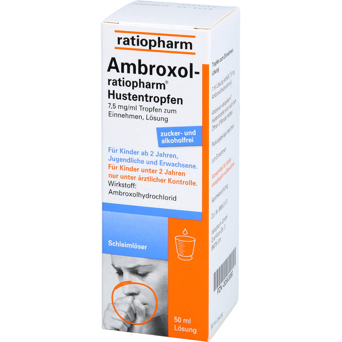 Ambroxol-ratiopharm Hustentropfen, 50 ml Lösung