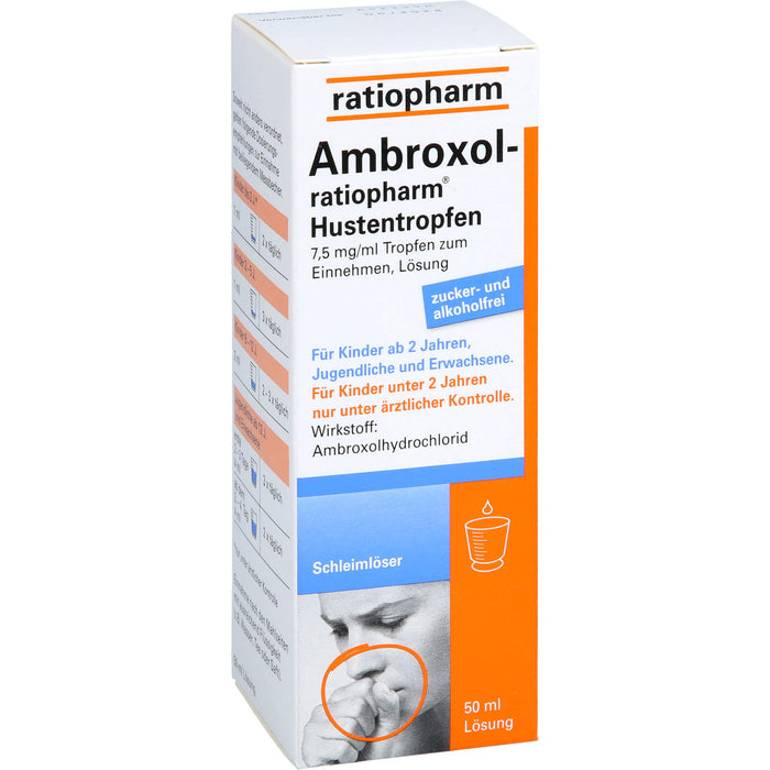 Ambroxol-ratiopharm Hustentropfen, 50 ml Lösung