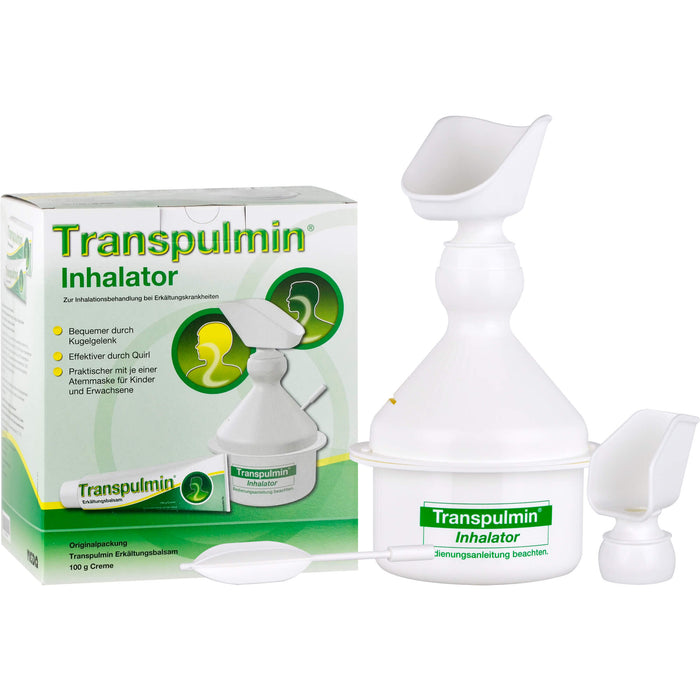 Transpulmin Erkältungsbalsam Creme mit Inhalator, 100 g Creme