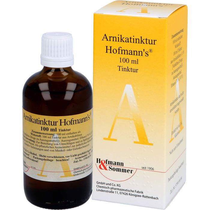 Arnikatinktur Hofmanns bei äußerlichen, stumpfen Verletzungen, 100 ml Lösung