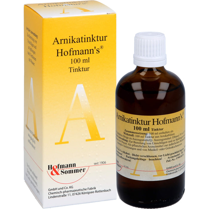 Arnikatinktur Hofmanns bei äußerlichen, stumpfen Verletzungen, 100 ml Lösung