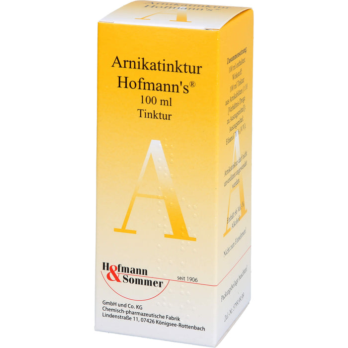 Arnikatinktur Hofmanns bei äußerlichen, stumpfen Verletzungen, 100 ml Lösung