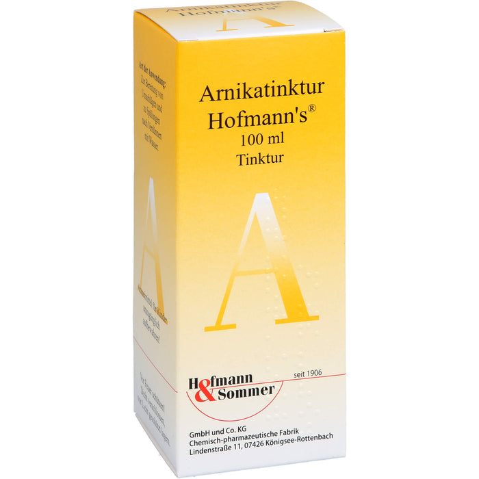 Arnikatinktur Hofmanns bei äußerlichen, stumpfen Verletzungen, 100 ml Lösung