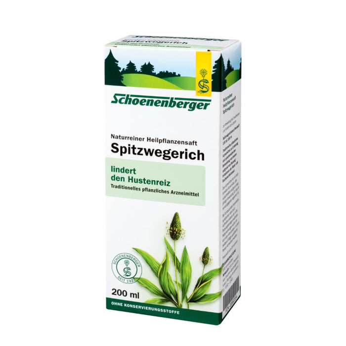 Schoenenberger Spitzwegerich naturreiner Heilpflanzensaft, 200 ml Lösung