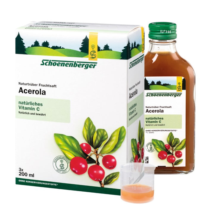 Schoenenberger naturtrüber Fruchtsaft Acerola, 600 ml Lösung