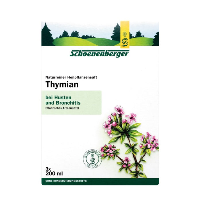 Schoenenberger naturreiner Heilpflanzensaft Thymian, 600 ml Lösung