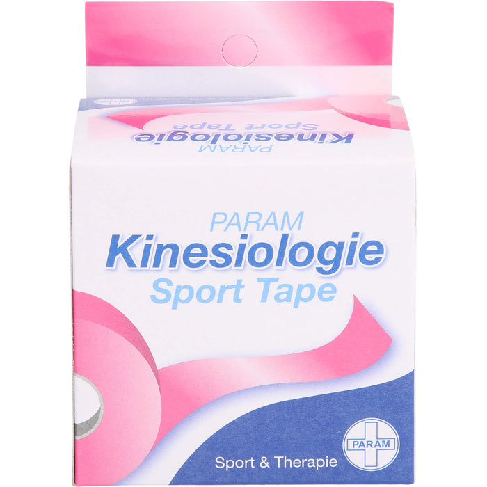 PARAM Kinesiologie Sport Tape 5 cm x 5 m Pink, 1 St. Pflaster