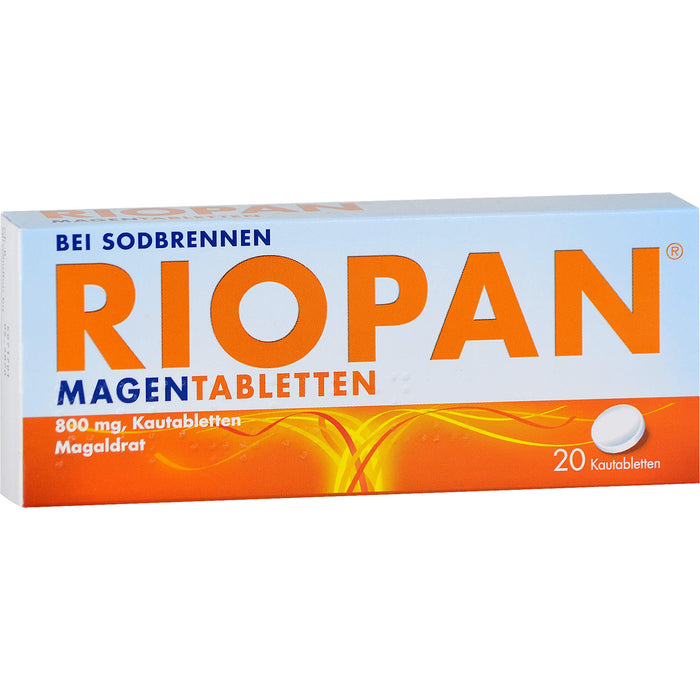 RIOPAN Magentabletten bei Sodbrennen Kautabletten, 20 St. Tabletten