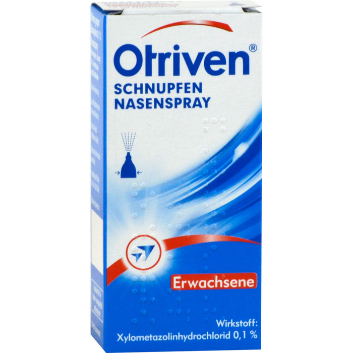 Otriven 0,1 % Nasenspray für Erwachsene bei Schnupfen, 10 ml Lösung