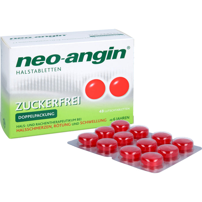 neo-angin Halstabletten zuckerfrei, 48 St. Tabletten