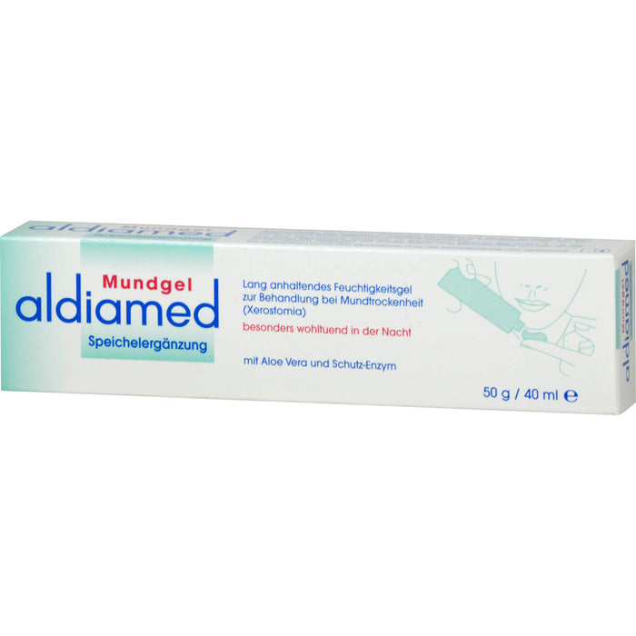 Aldiamed Mundgel zur Pflege des trockenen Mundes, 50 g Gel