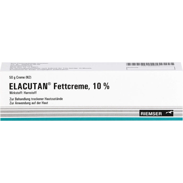 Elacutan Fettcreme 10 % zur Behandlung trockener Hautzustände, 50 g Creme