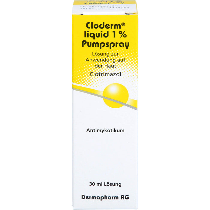 Cloderm Liquid 1 % Pumpspray Antimykotikum, 30 ml Lösung