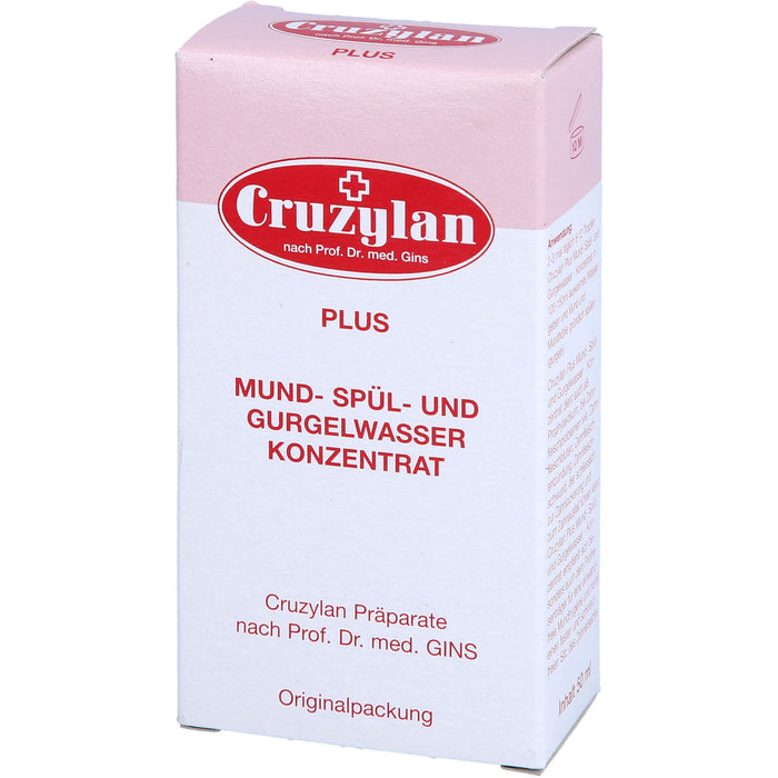 Cruzylan Plus Mund- Spül- und Gurgelwasserkonzentrat, 50 ml Lösung