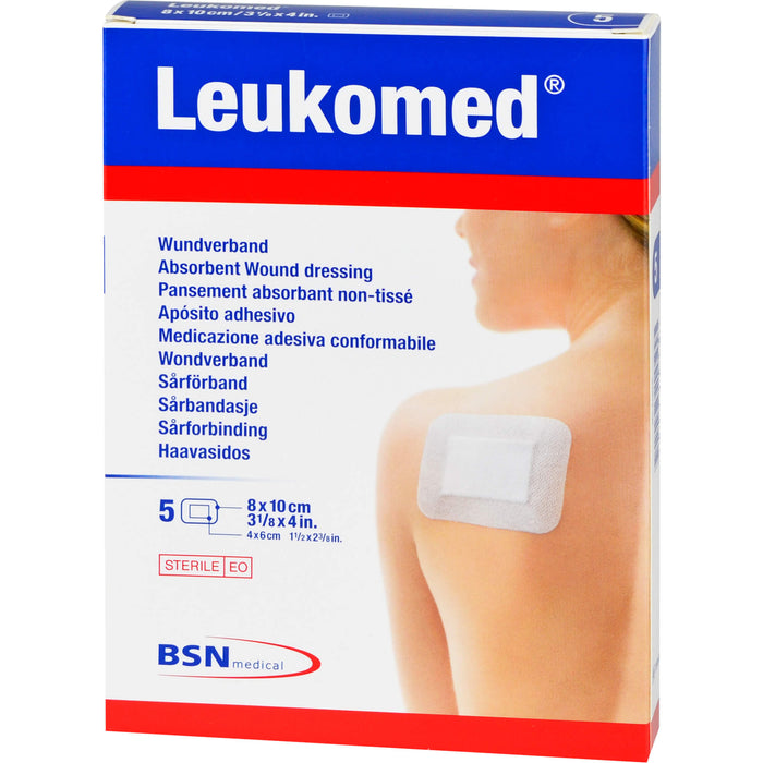 Leukomed Wundverband steril mit 6 cm x 4,0 cm Wundauflage, 5 St. Pflaster