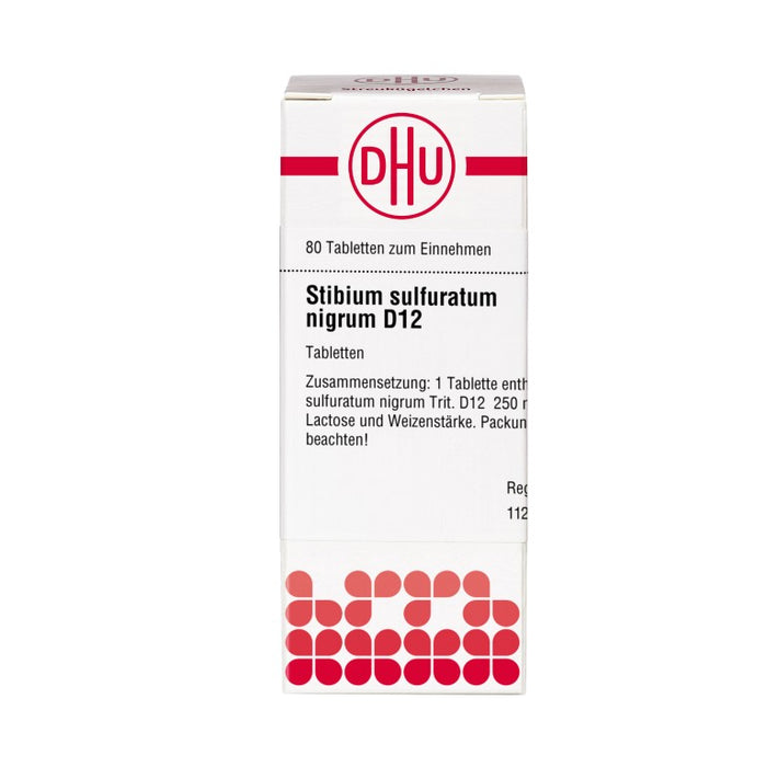 DHU Stibium sulfuratum nigrum D12 Tabletten, 80 St. Tabletten