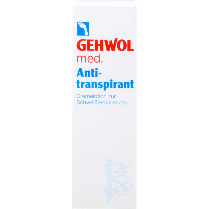 GEHWOL med Antitranspirant Cremelotion zur Schweißreduzierung, 125 ml Lotion