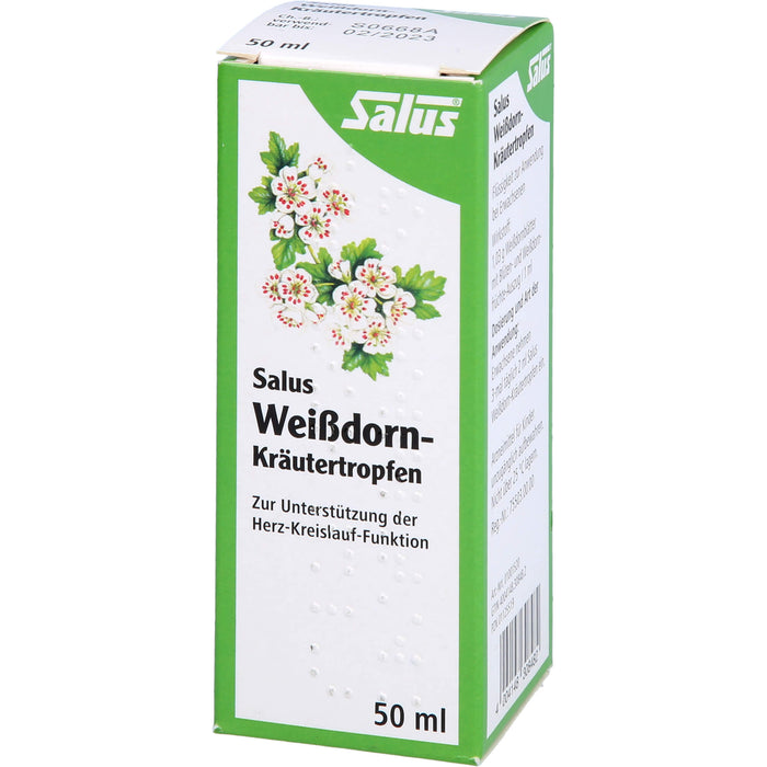 Salus Weißdorn-Kräutertropfen zur Unterstützung der Herz-Kreislauf-Funktion, 50 ml Lösung