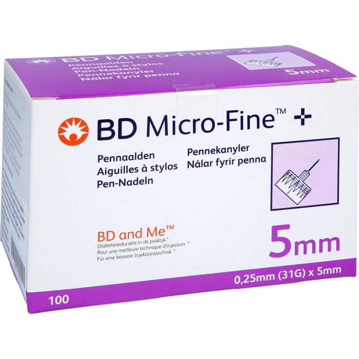 BD MICRO FINE+5 Nadeln 110x0,25x5mm, 110 St KAN