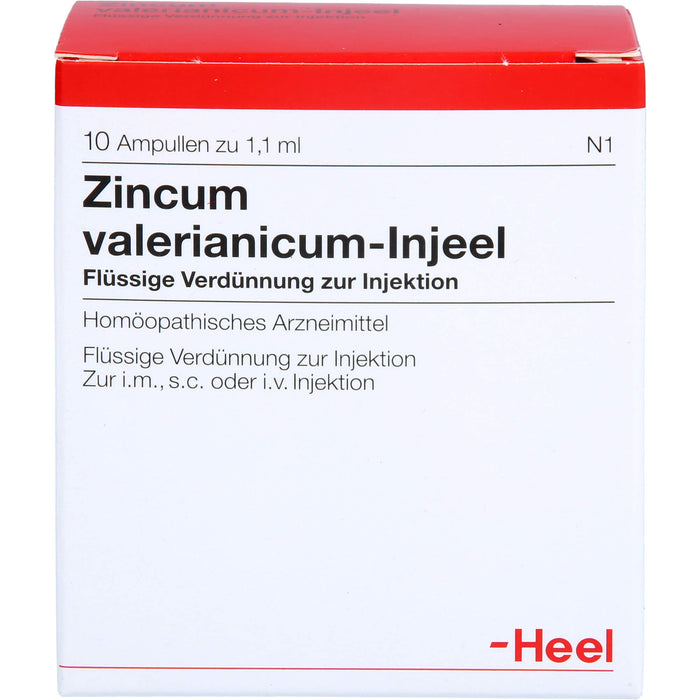 Zincum valerianicum Injeel flüssige Verdünnung, 10 St. Ampullen