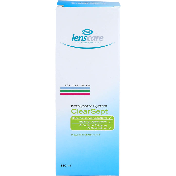 Lenscare ClearSept 380ml + Behälter, 1 St. Kombipackung